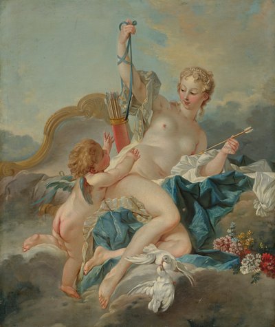 Venus Disarming Cupid by François Boucher